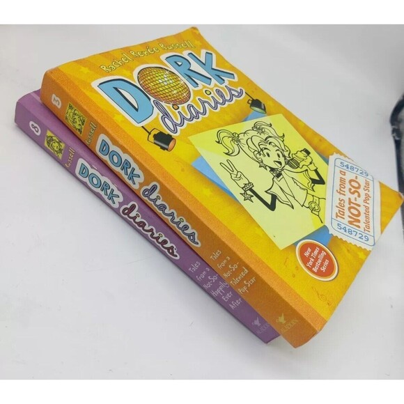 Dork Diaries Books 3 & 8 By Rachel Renee Russell Paperback Lot Of 2 Softcover - Picture 2 of 8